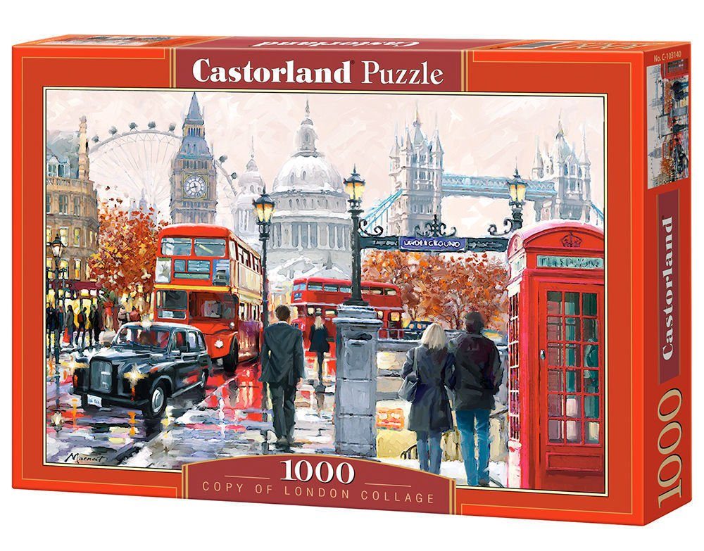 Castorland Puzzle Castorland C-103140-2 London Collage,Puzzle 1000 Teile, Puzzleteile