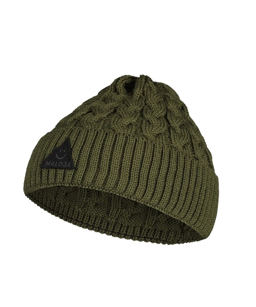 Maloja Strickmütze (Beanie) FruttetiM - Woll-Mix - mossgrün Damen