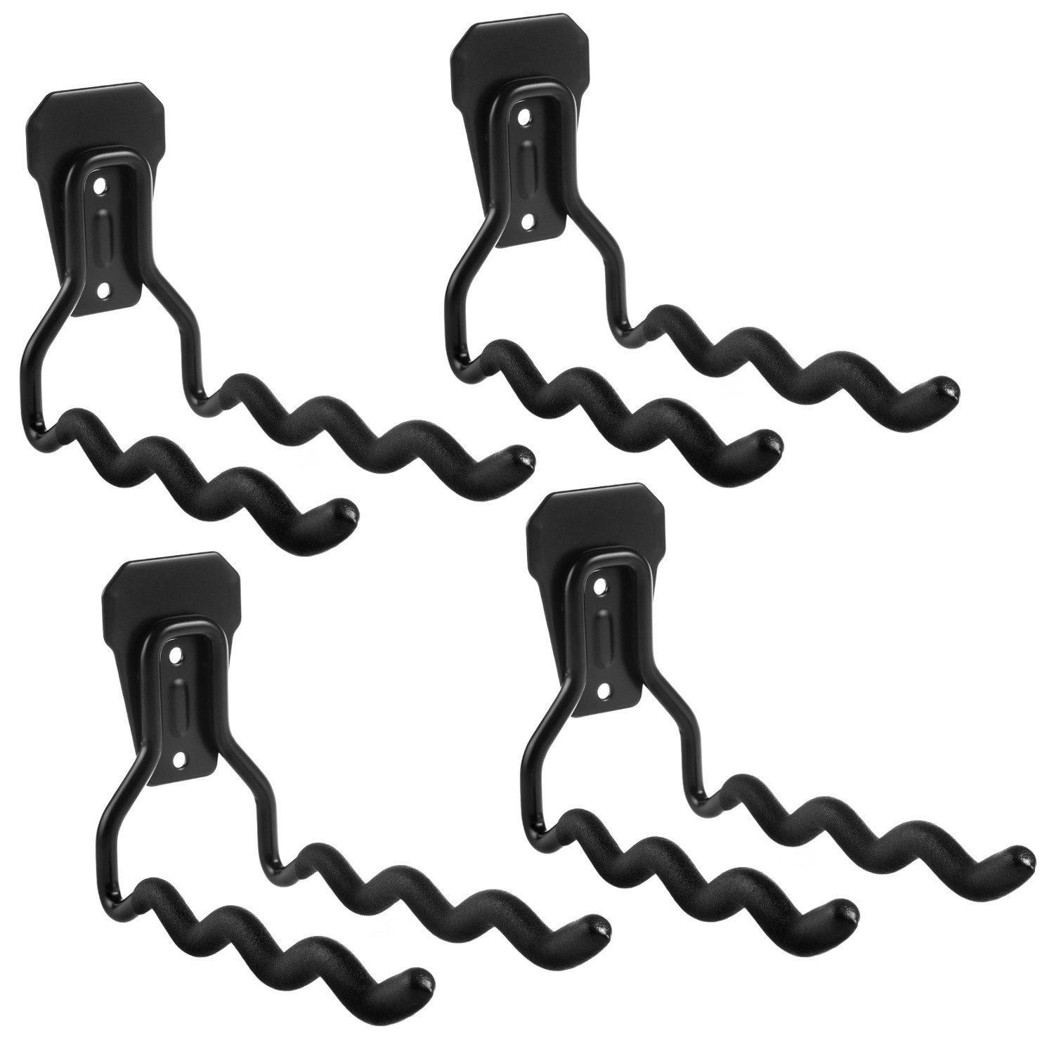 Maclean Wandhalter MC-486 Halterung für Räder, Reifen, Leiter, (4-St), Wandhalterung Stahl Werkzeughaken