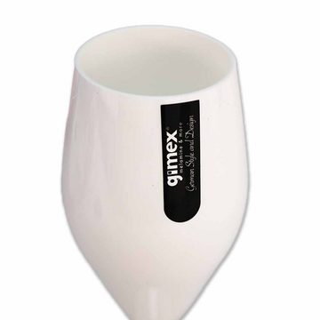 BEMIRO Tasse Sektglas weiß Kunststoff - 2 Stück
