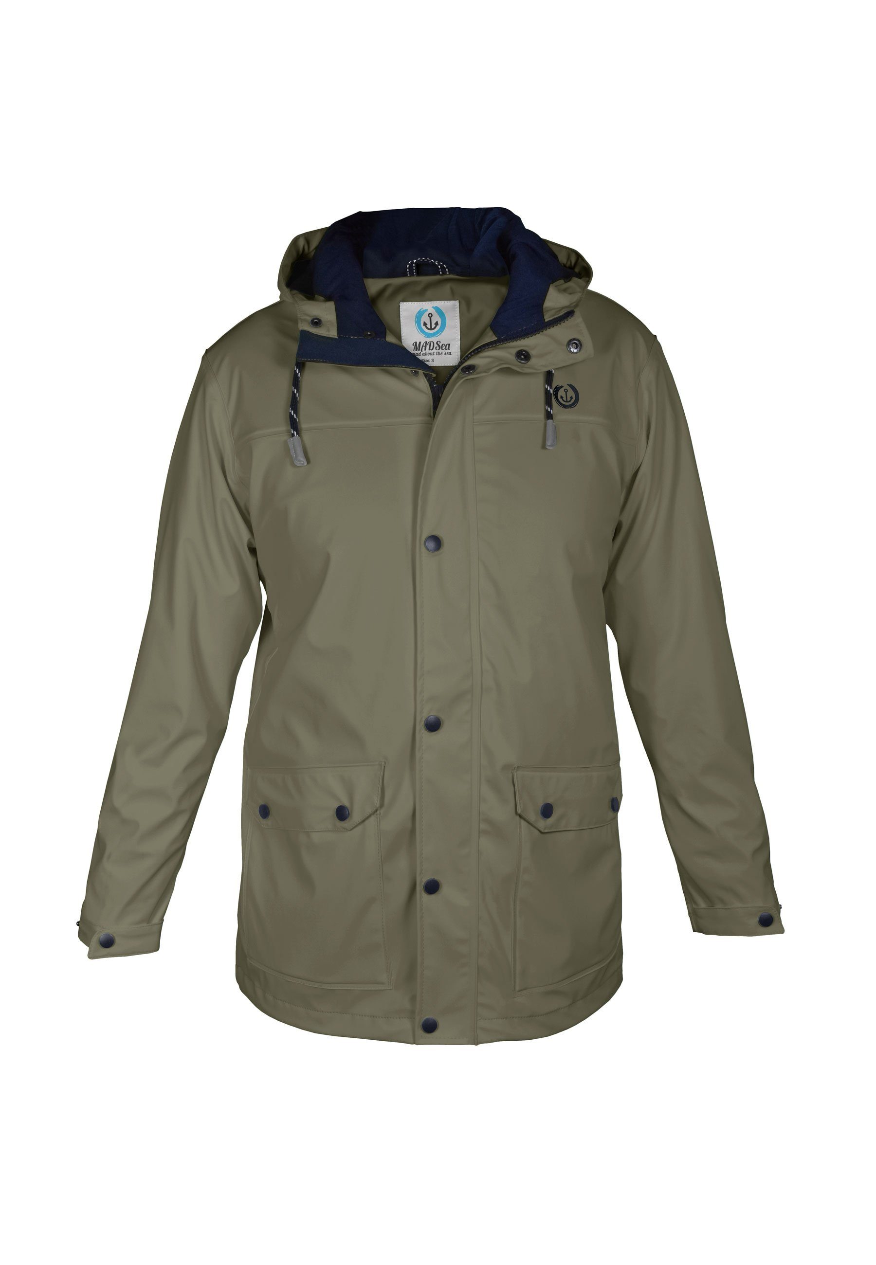 MADSea Regenjacke Friesennerz Regenjacke mit mehrfach verstellbarer Kapuze