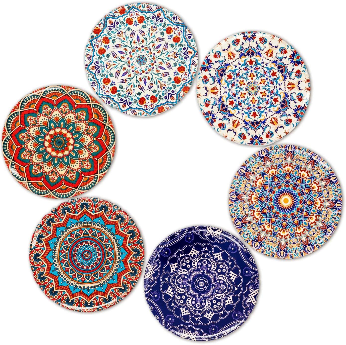 Getränkeuntersetzer BOHORIA® Premium Design Untersetzer (6er Set) - (rund, 9cm)