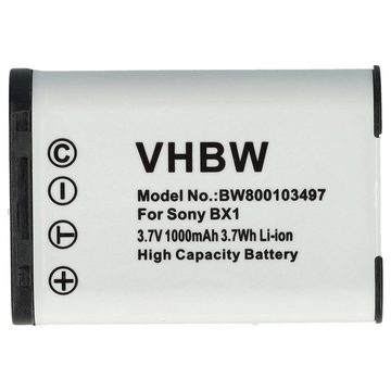 vhbw kompatibel mit Sony HDR-AS30V, HDR-AS30V/B HD Flash Action Cam, Kamera-Akku Li-Ion 1000 mAh (3,6 V)