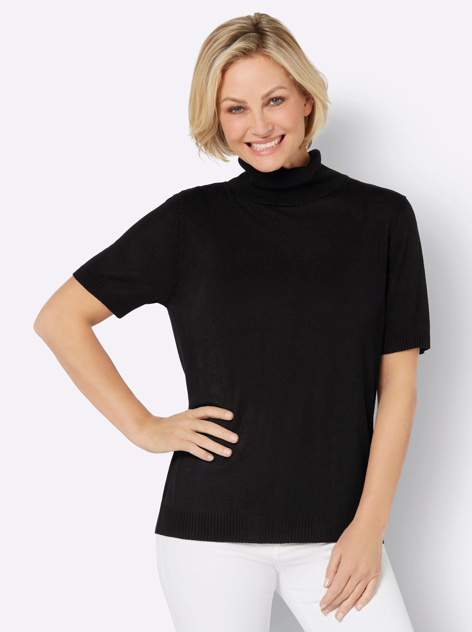 Strickpullover Rollkragen-Pullover