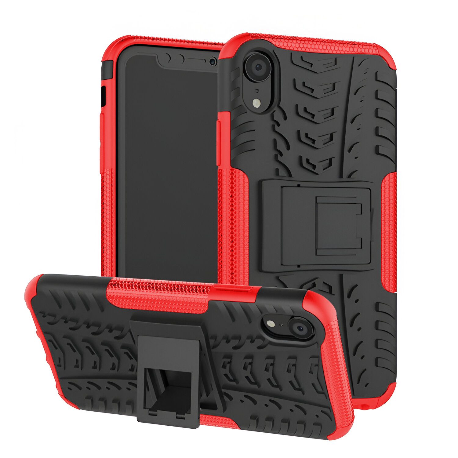 betterfon Handyhülle für Apple iPhone Robuste Outdoor Schutzhülle Panzer Case, Stoßfeste Dual-Layer Hülle mit Kickstand kratzfest und formstabil
