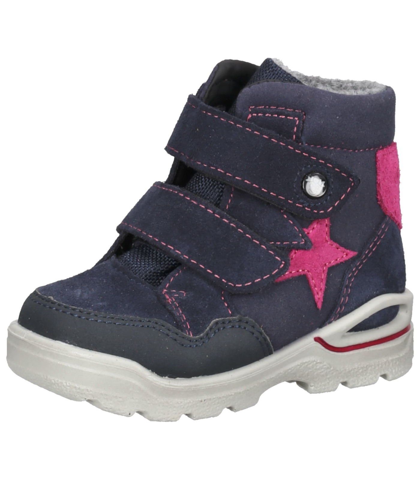 Ricosta Pepino Stiefel Lederimitat/Textil Stiefel Blau Pink | Stiefel