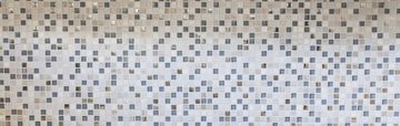 Mosani Mosaikfliesen Glasmosaik Naturstein Mosai hellgrau silber matt / 10 Matten