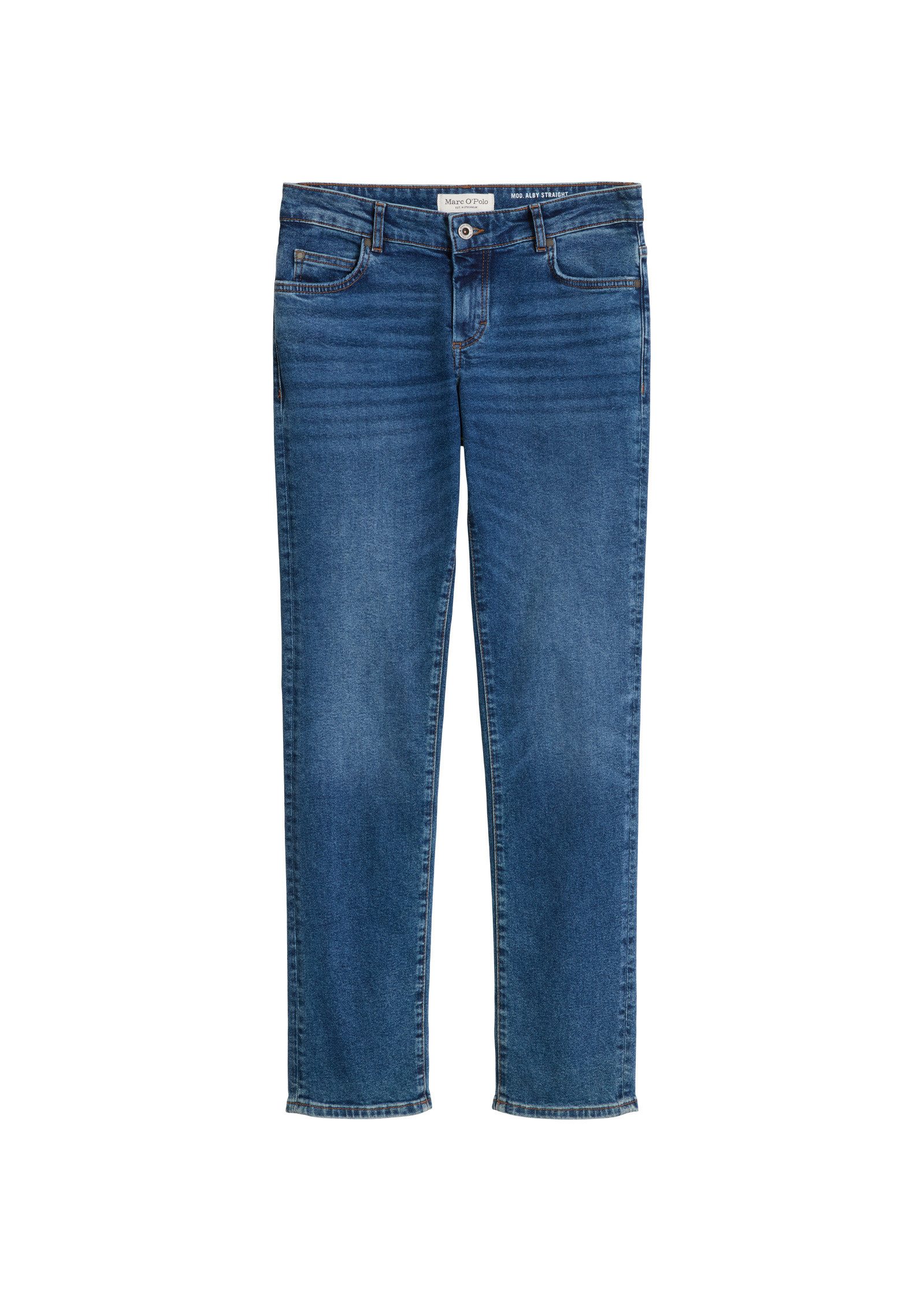 Marc O'Polo Regular-fit-Jeans aus Bio-Baumwolle-Mix