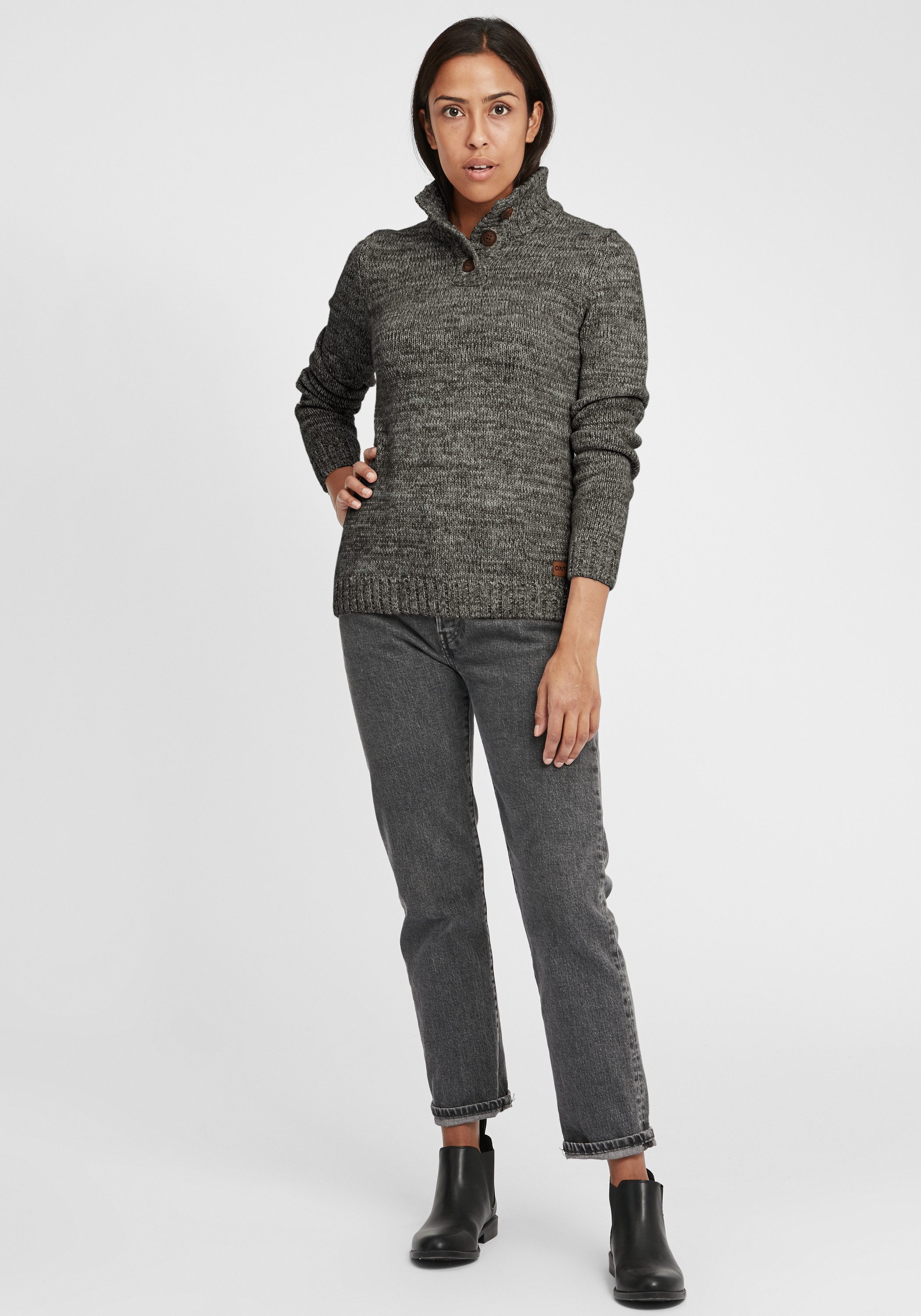 OXMO Strickpullover OXPhilicita Strickpulli mit hochabschließendem günstig online kaufen