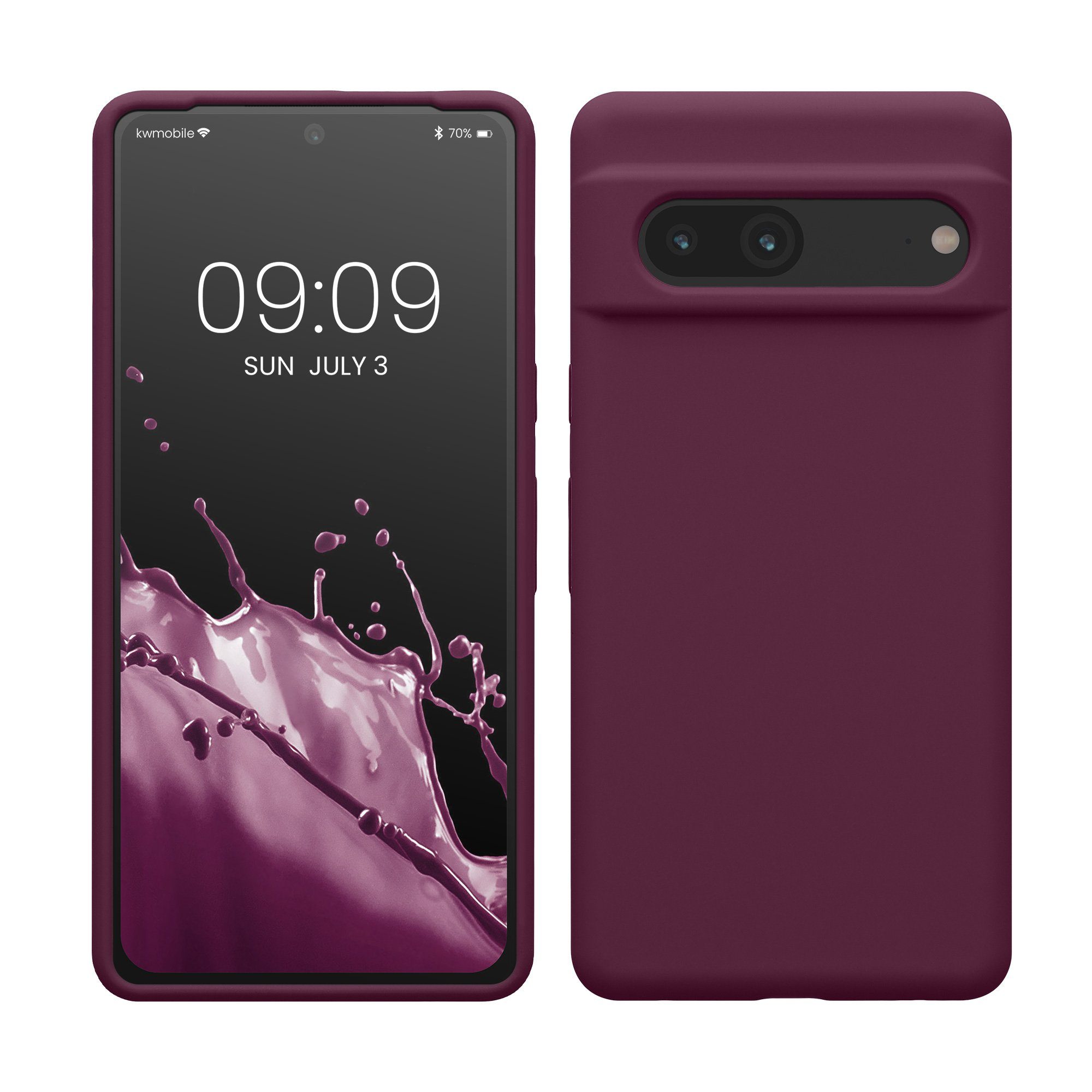 kwmobile Handyhülle Hülle für Google Pixel 7, Hülle Silikon gummiert - Handyhülle - Handy Case Cover