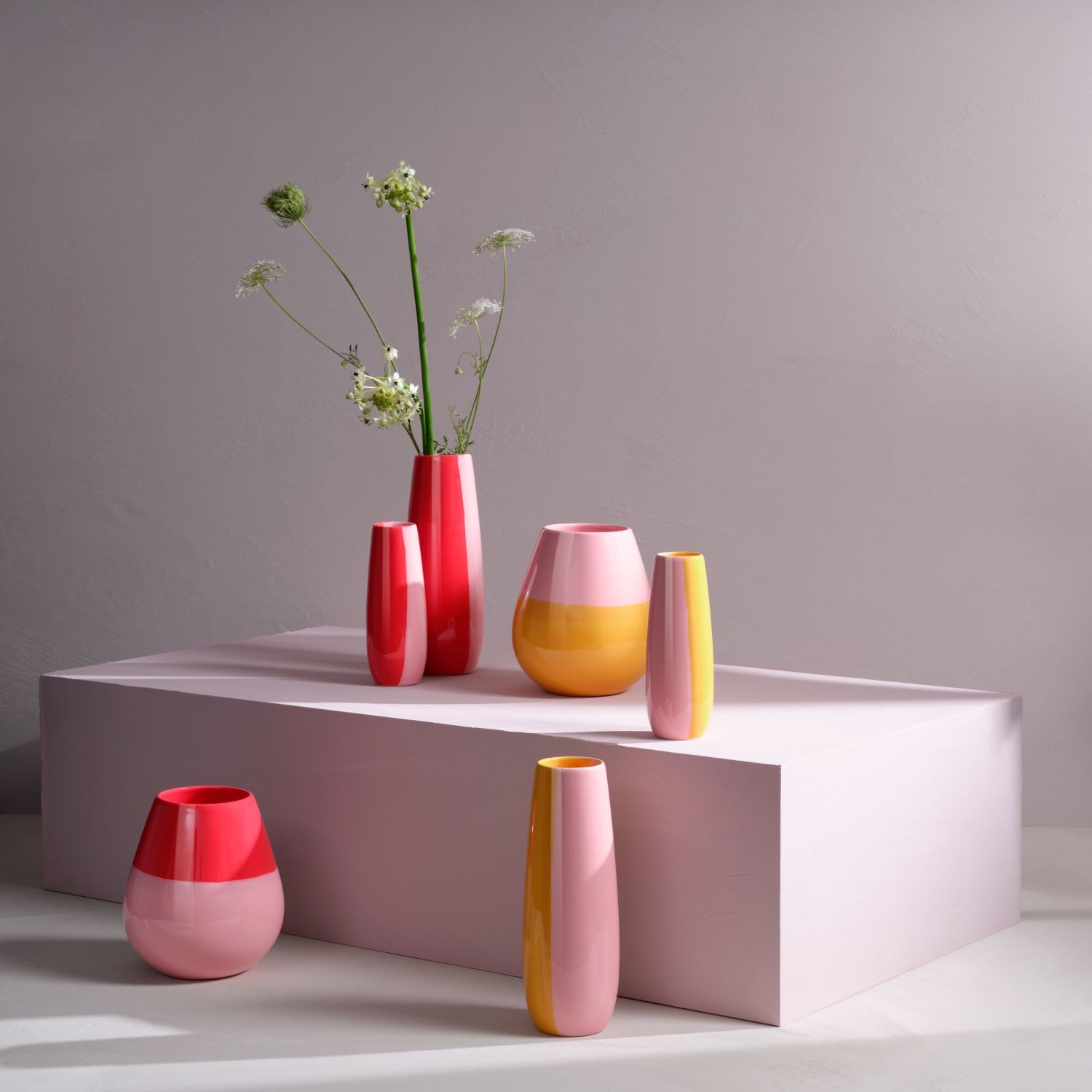 ASA SELECTION Dekovase Joy Strawberry Smoothie Rund 18 cm günstig online kaufen