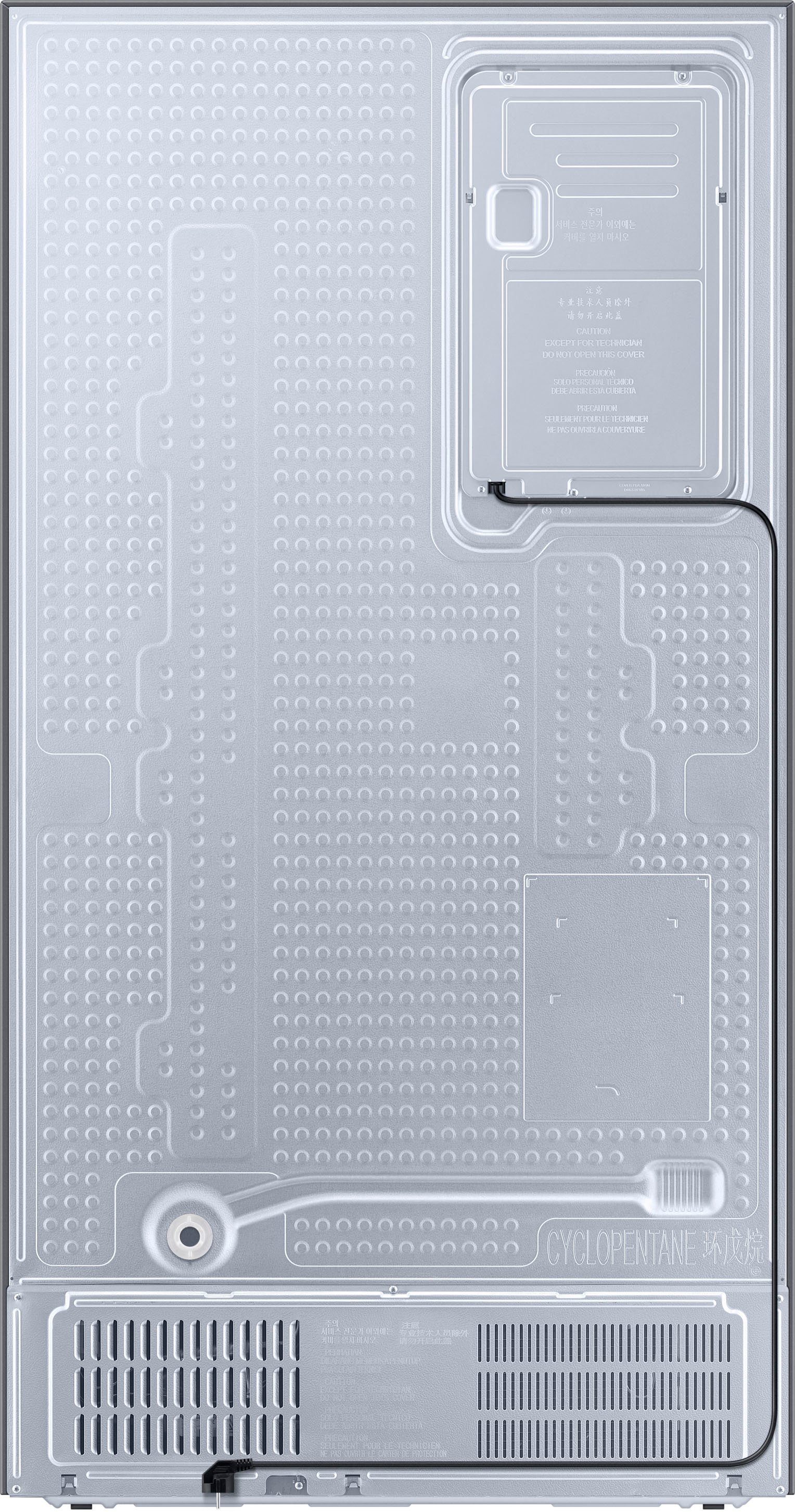 Samsung Side-by-Side RS8000 interner RS6GA854CSL, hoch, nötig cm Wassertank-kein cm breit, 178 edelstahl Festwasseranschluss 91,2