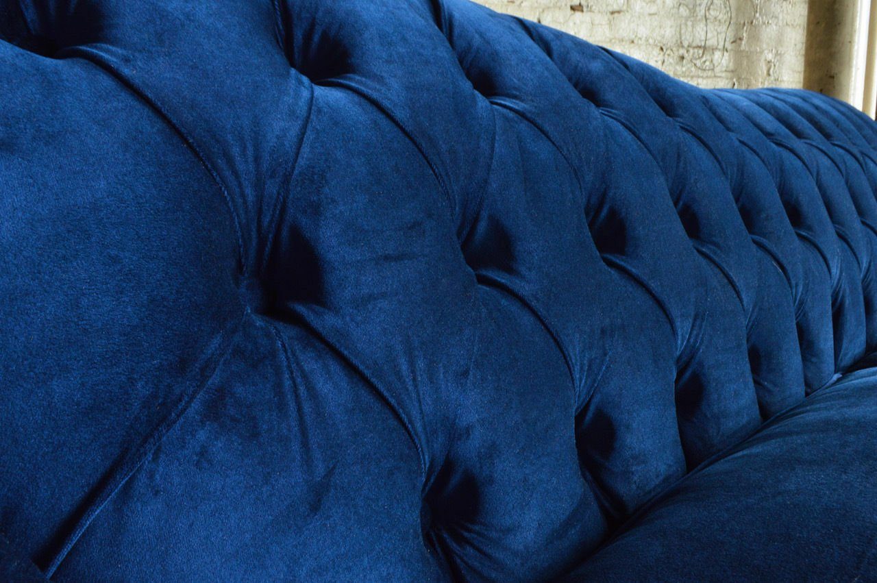 Sofa Design Chesterfield-Sofa, Luxus Polster Sitz Chesterfield Leder JVmoebel Couch Garnitur