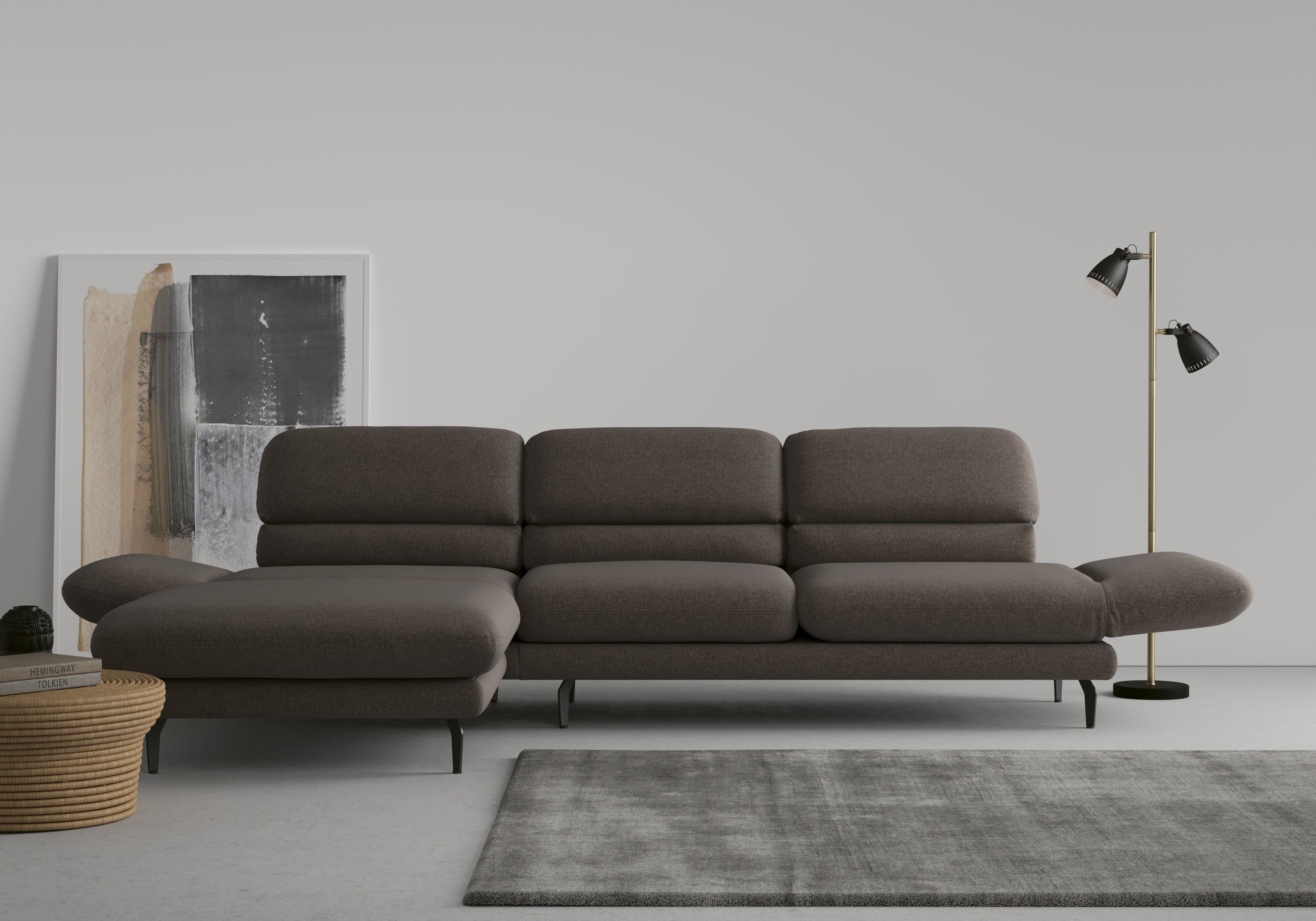 Drehfunktion mit collection Ecksofa Padova, auch DOMO erhältlich