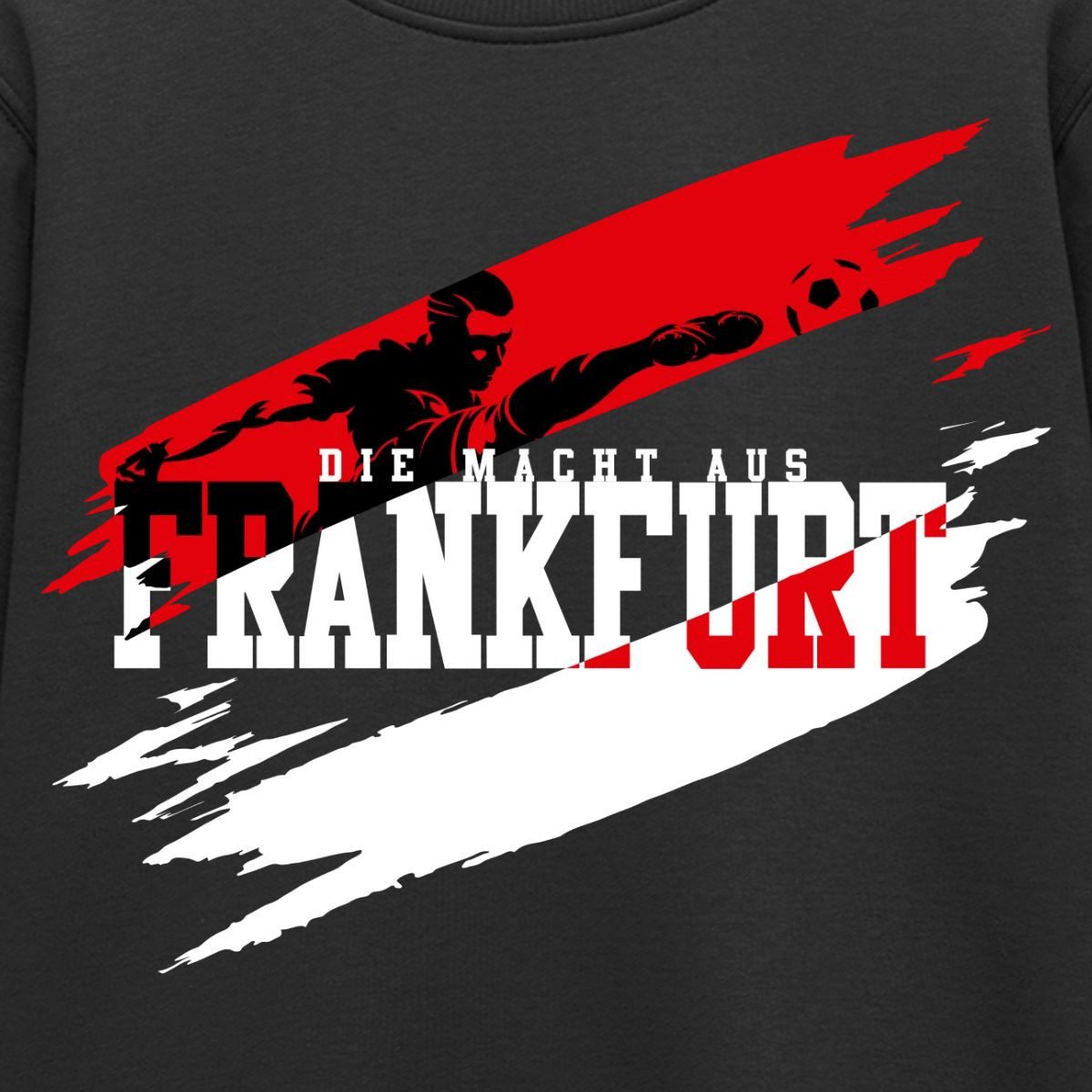 Spreadshirt Sweatshirt Die Macht Aus Frankfurt Fußball Fan Kinder Premium Pullover (1-tlg)