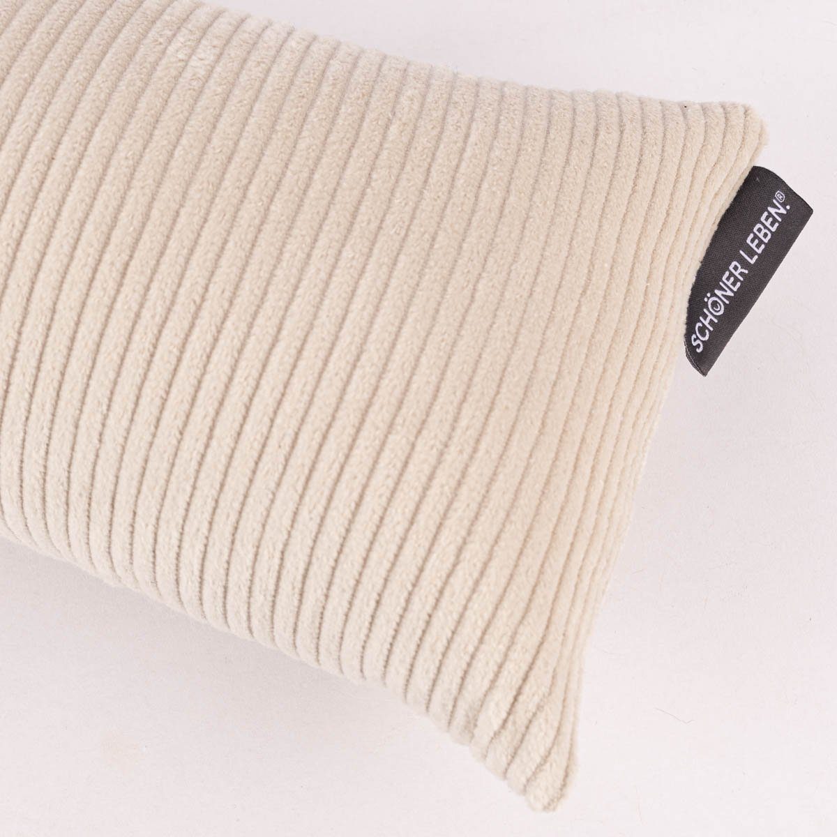 SCHÖNER LEBEN. Zugluftstopper Zugluftstopper Baumwollcord grob hellbeige div Größen, made in Germany,handmade