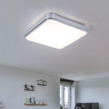 etc-shop LED Deckenleuchte, Leuchtmittel inklusive, Warmweiß, Deckenlampe Badezimmer LED Badleuchte IP44 Deckenleuchte Flur
