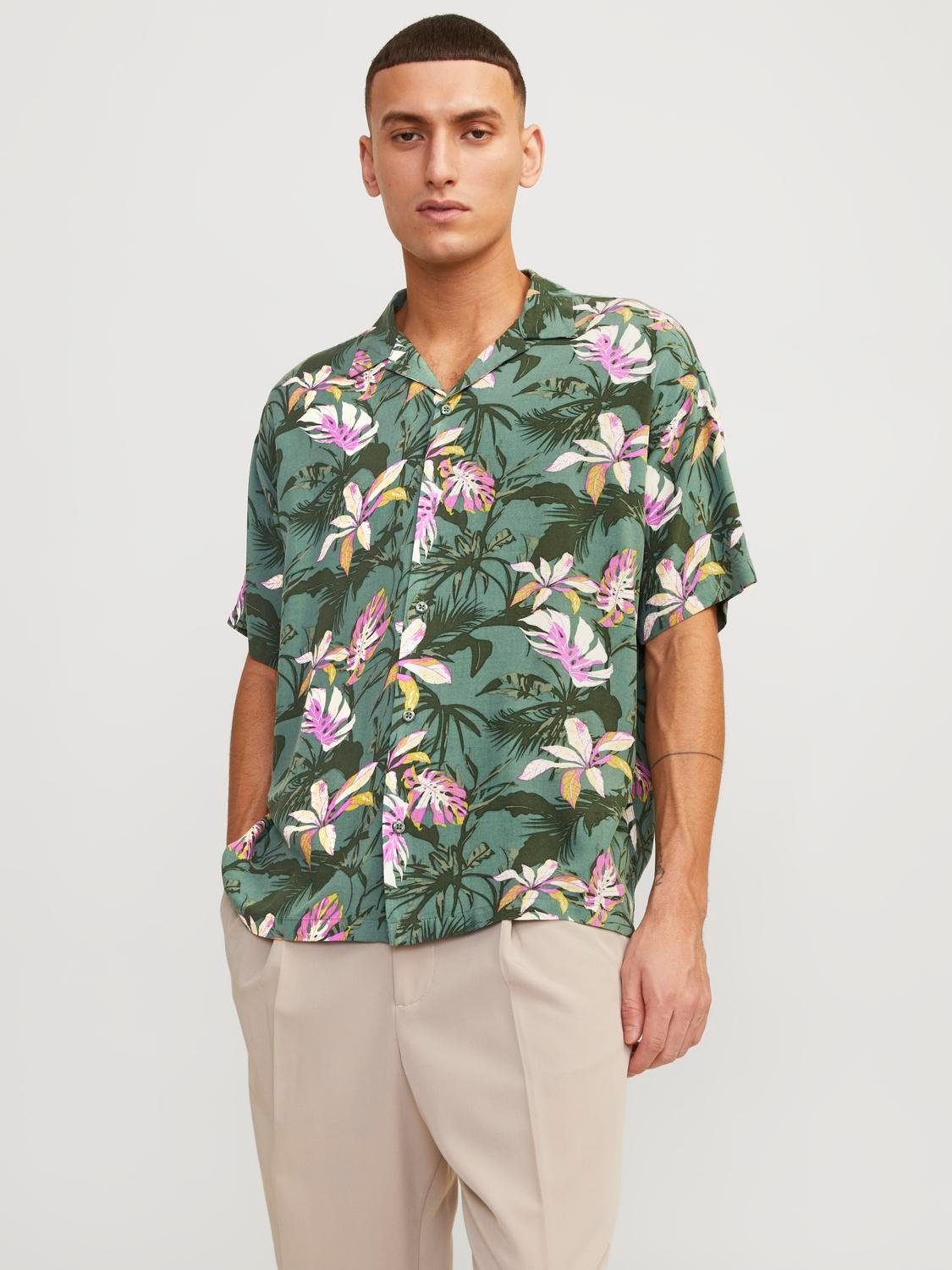 Jack & Jones Hawaiihemd JORLUKE TAMPA AOP SHIRT SS SN