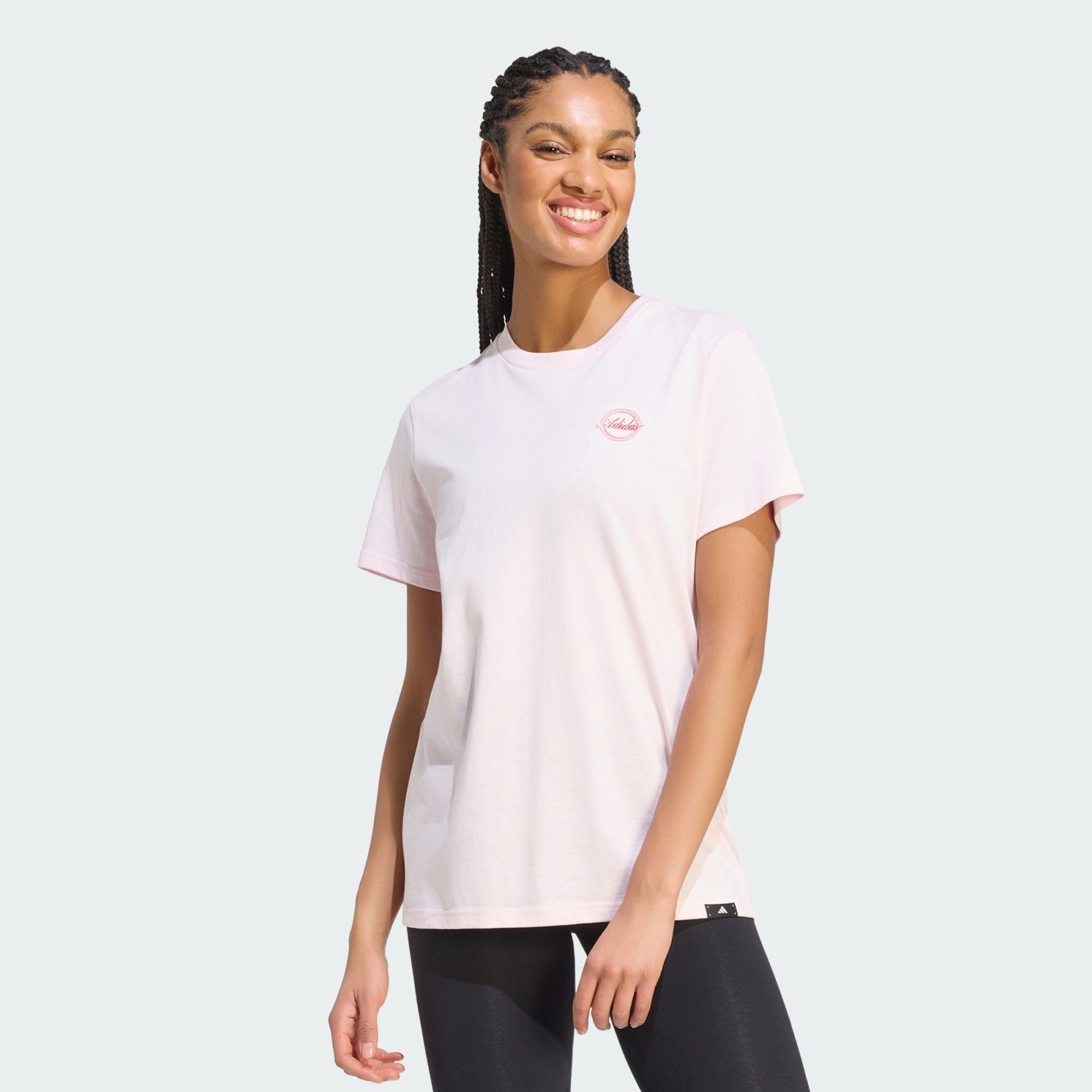 adidas Sportswear T-Shirt TRAVEL GRAFIK T-SHIRT; LOCKER GESCHNITTEN (1-tlg)