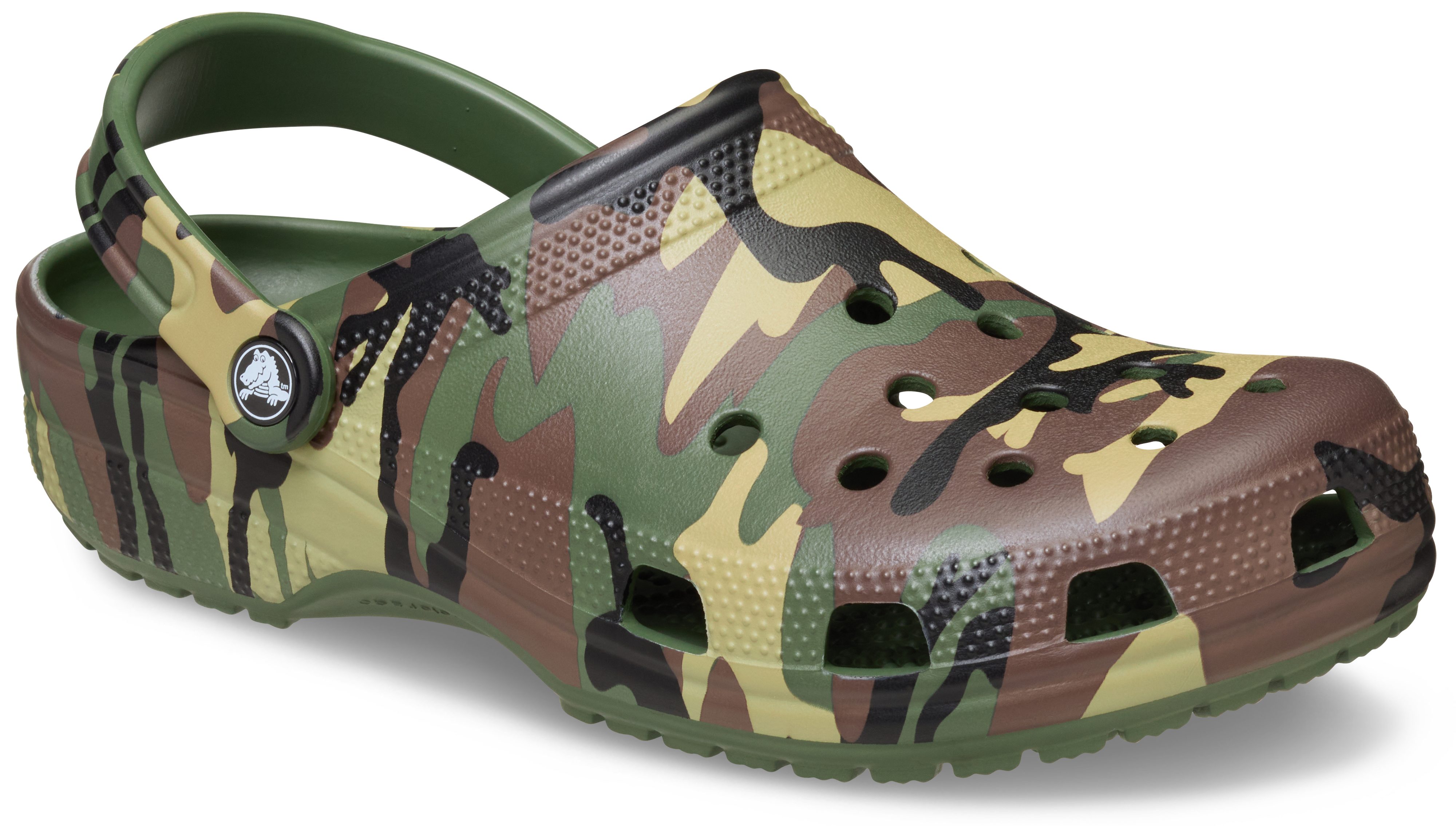 Crocs Classic Clog Hausschuh, Gartenschuh, Sommerschuh im Army-Look