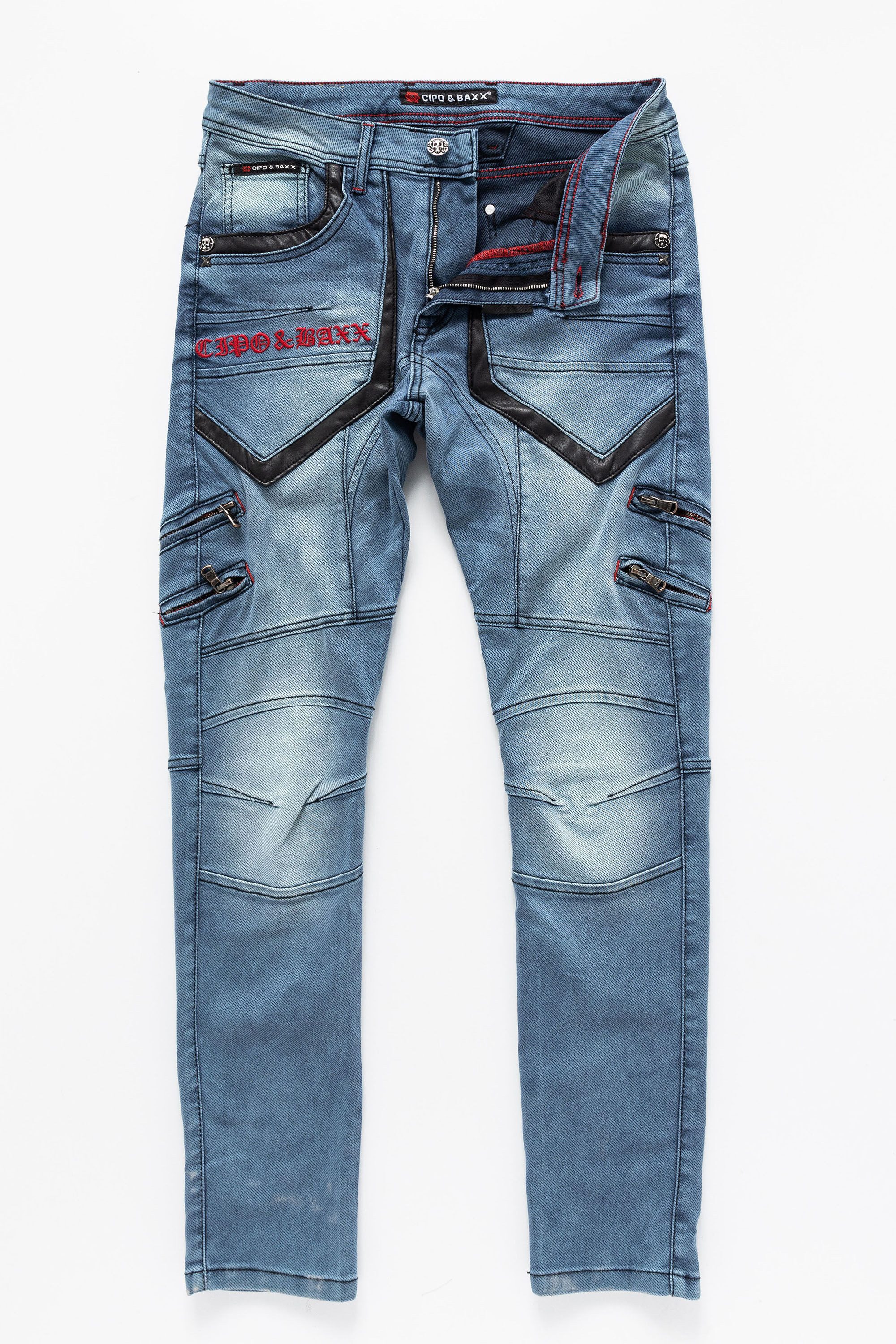Cipo & Baxx Cargojeans Hose Lässige Details und Applikationen günstig online kaufen