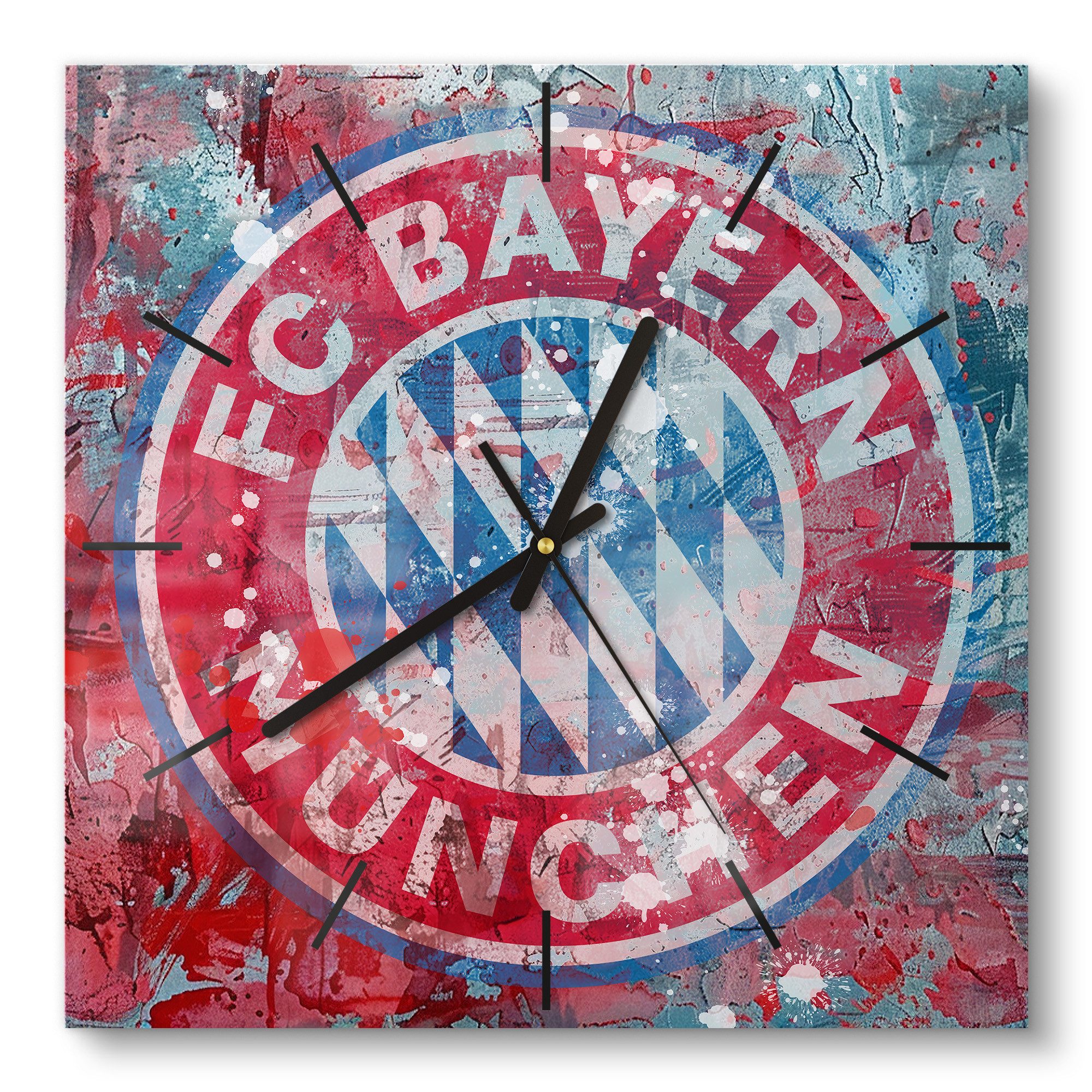 DEQORI Wanduhr 'Wappen FC Bayern München' günstig online kaufen
