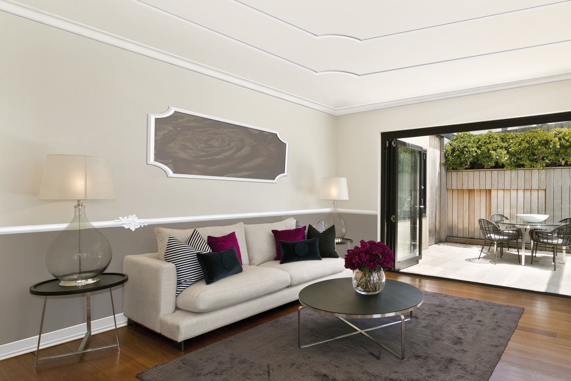 Homestar Zierleiste I 20 (20 mm), Länge 2 m, zum kleben, Polystyrol, überstreichbar