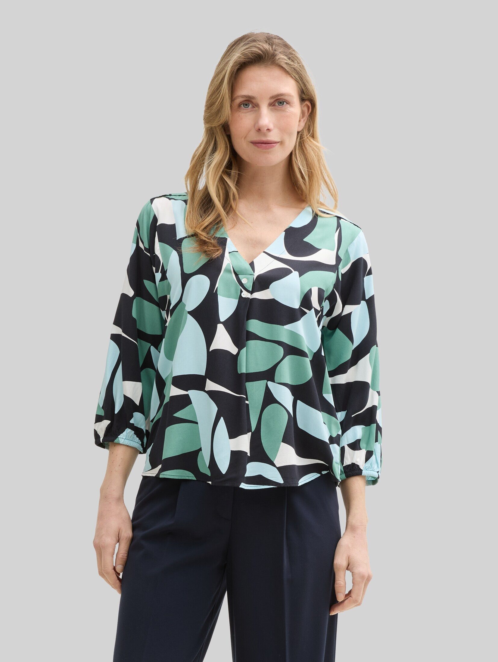 TOM TAILOR Langarmbluse Blusen & Shirts Bluse mit Muster