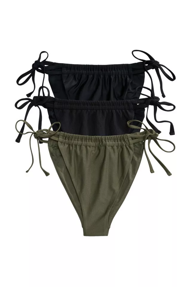 The Set Bikini-Hose The Set Bikinihose mit hohem Beinschnitt, 3er-Pack (3-St)
