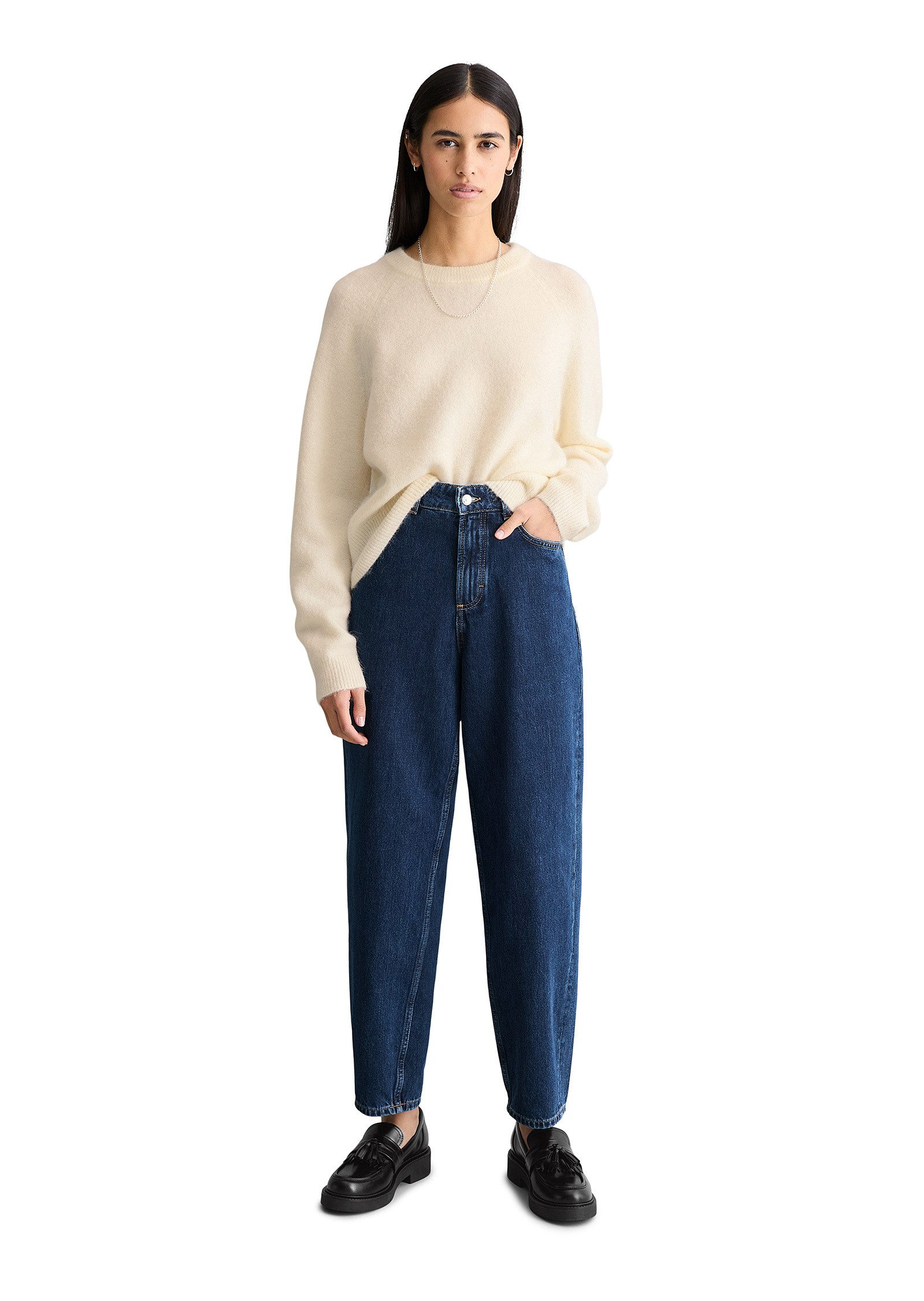 Marc O'Polo DENIM Strickpullover aus kuscheligem Alpakawolle-Mix