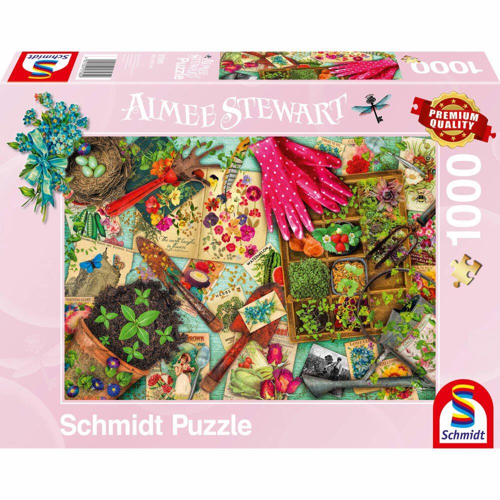 Aufgetischt: für Garten Puzzleteile den 1000 Stewart, Alles Schmidt Aimee Spiele Puzzle