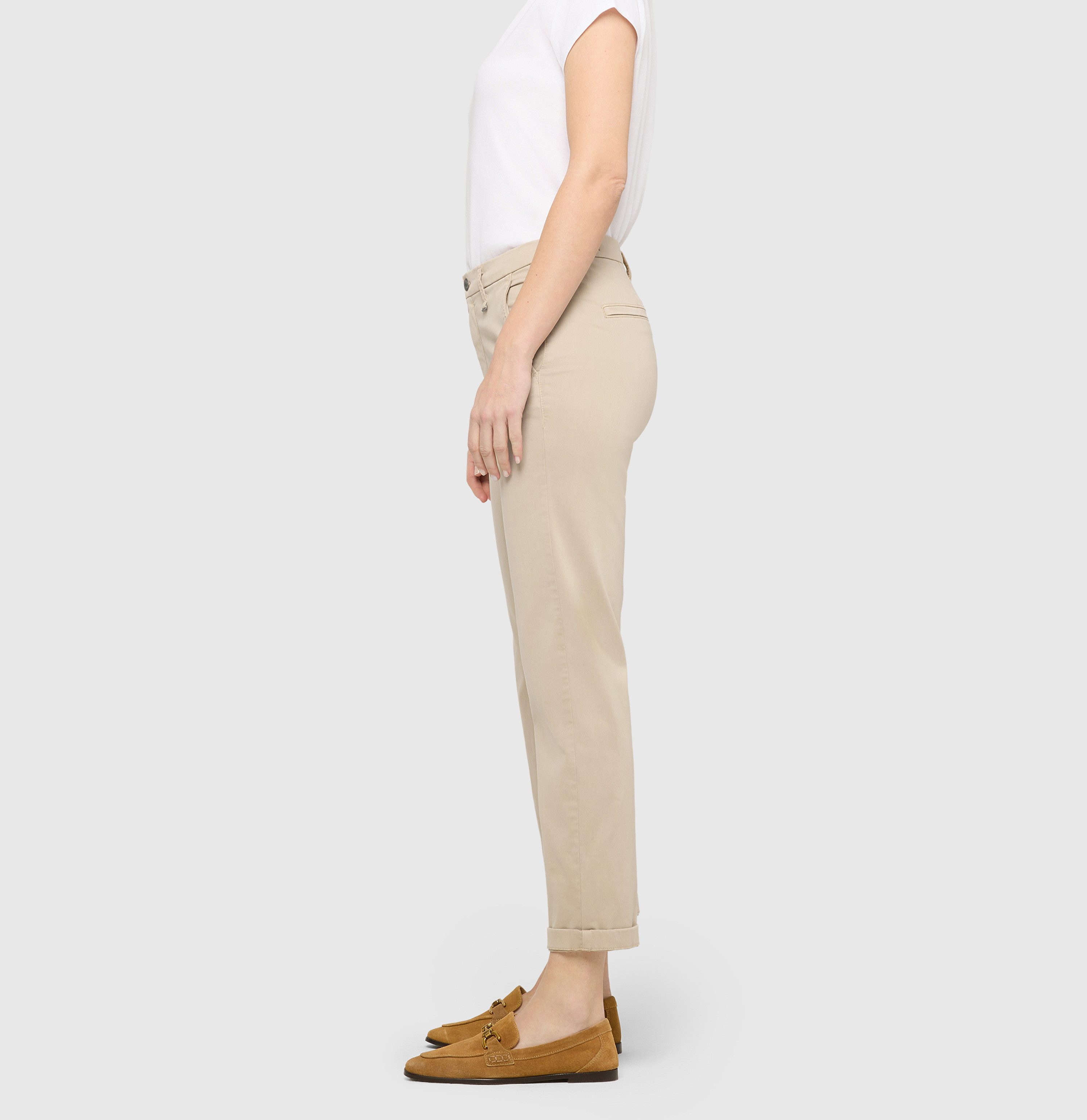 MAC Chinohose Elastischer Materialmix mit hervorragendem Rücksprung-Verhalten