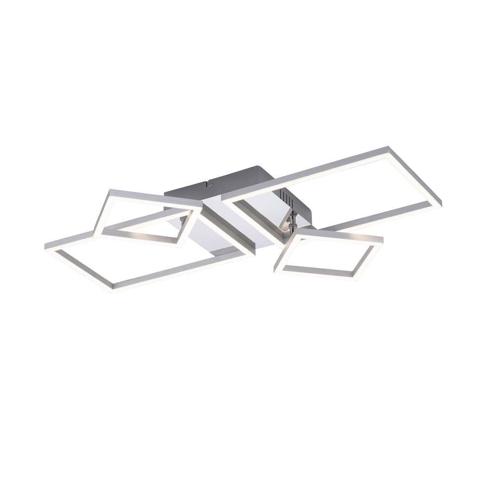 JUST LIGHT LED Deckenleuchte, LED-Leuchtmittel fest verbaut, Warmweiß, Deckenleuchte Designleuchte Deckenlampe LED Quadrate schwenkbar