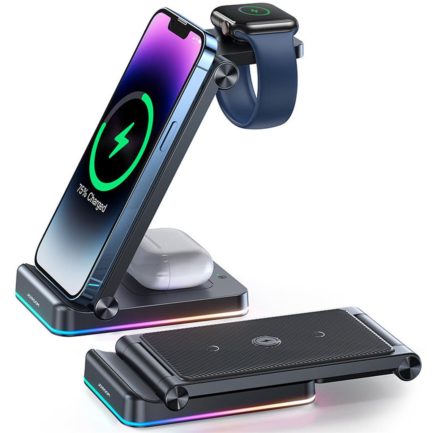 Joyroom 3in1 Ladestation Universell passend Smartphone-Ladegerät