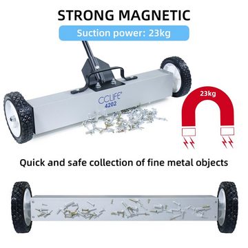 CCLIFE Magnethalter Magnetbesen Stark Besen Magnetisch Magnet Besen 61cm