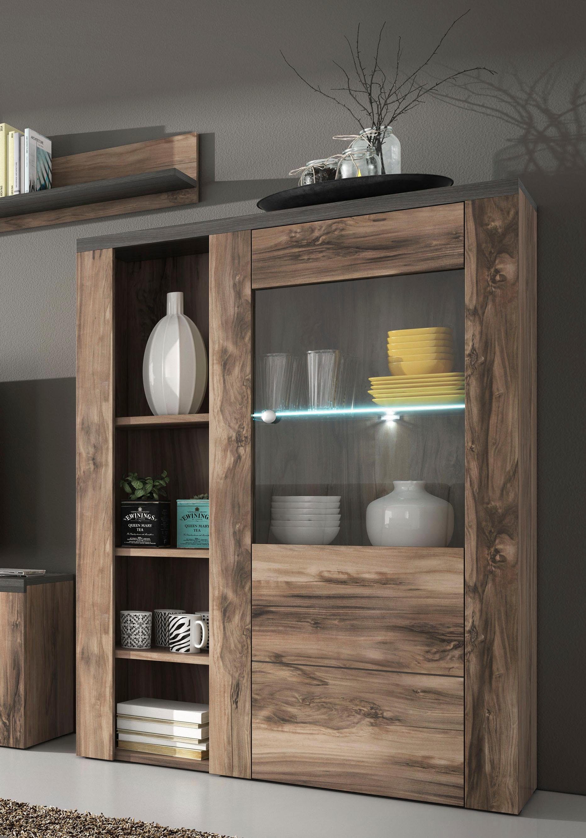 Home affaire Vitrine Larona, zeitlose Glasvitirne, günstig online kaufen