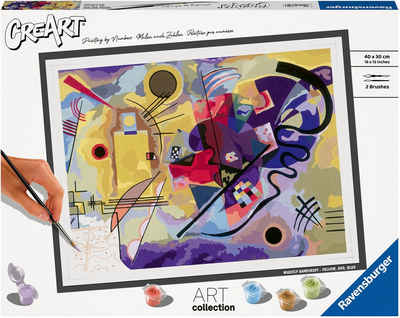 Ravensburger Malen nach Zahlen CreArt, ART Collection, Yellow, Red, Blue (Kandinsky), Made in Europe; FSC® - schützt Wald - weltweit