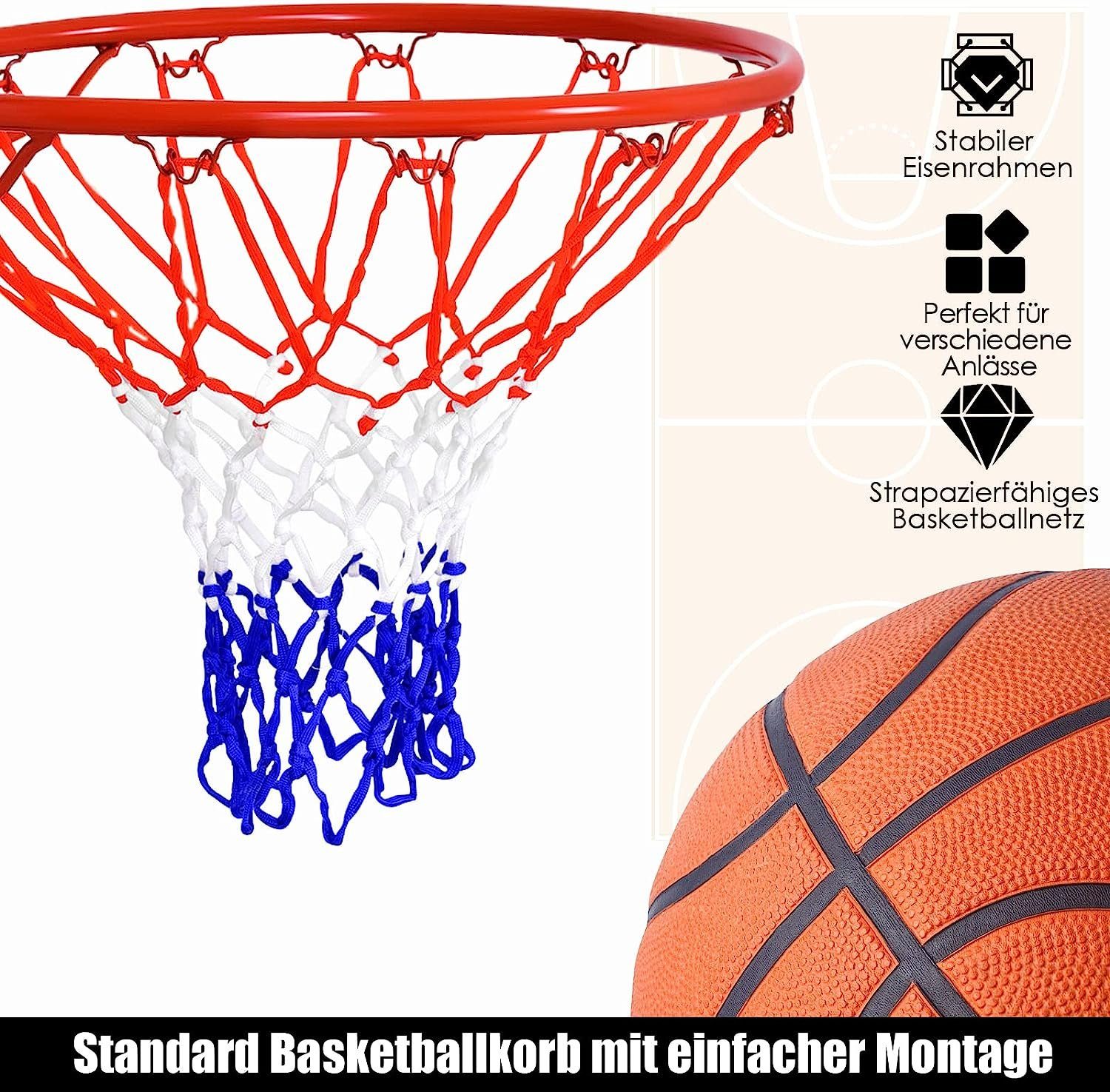 Basketballkorb cm, 46 und mit Ring KOMFOTTEU Nylonnetz, Indoor&Outdoor Ø