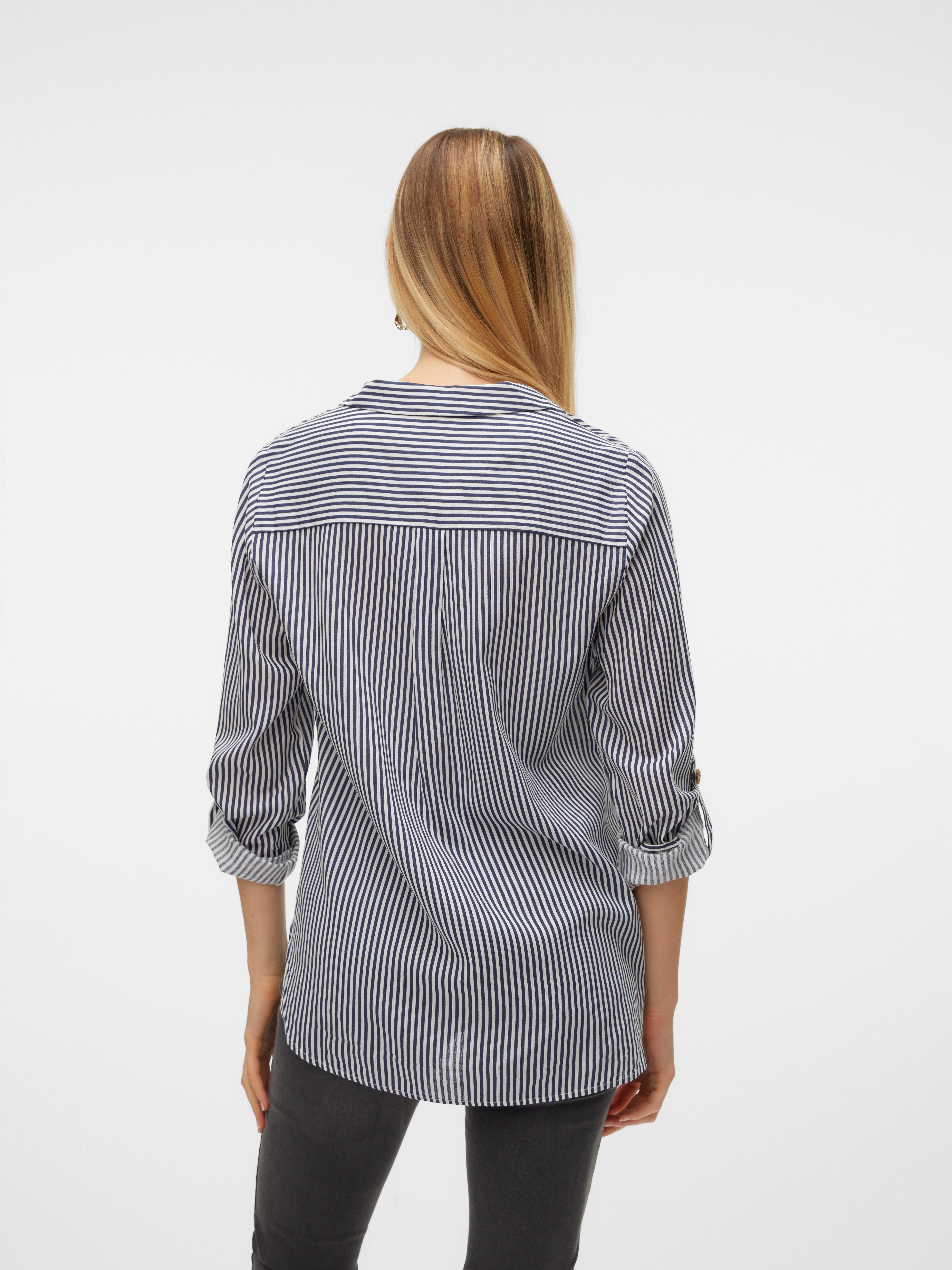 Vero Moda Hemdbluse VMBUMPY L/S SHIRT NEW WVN GA NOOS Viskose, regular fit