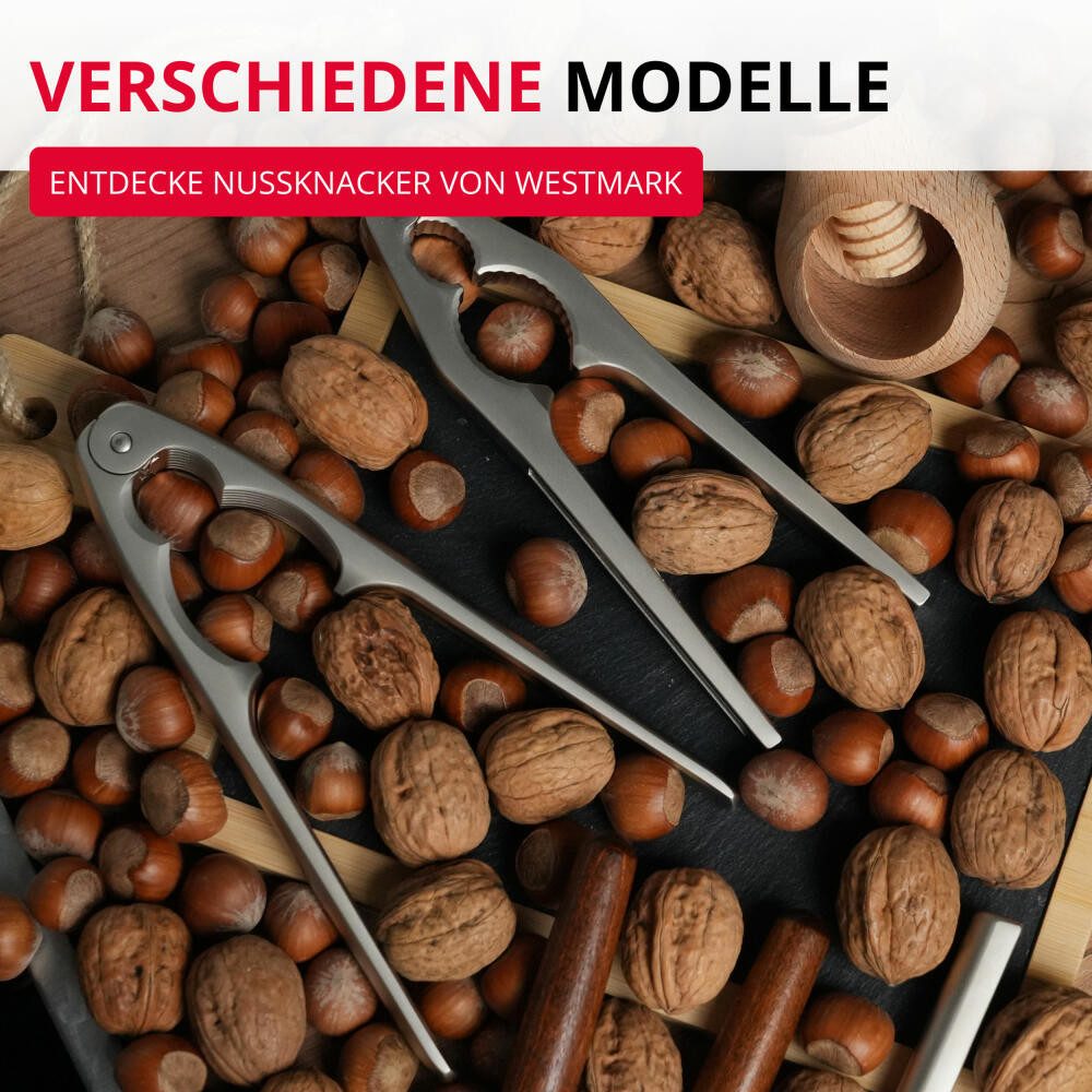WESTMARK Nussknacker Adesso, Monopol Edition, edelmattiert, Made in Germany, hochwertig, robust