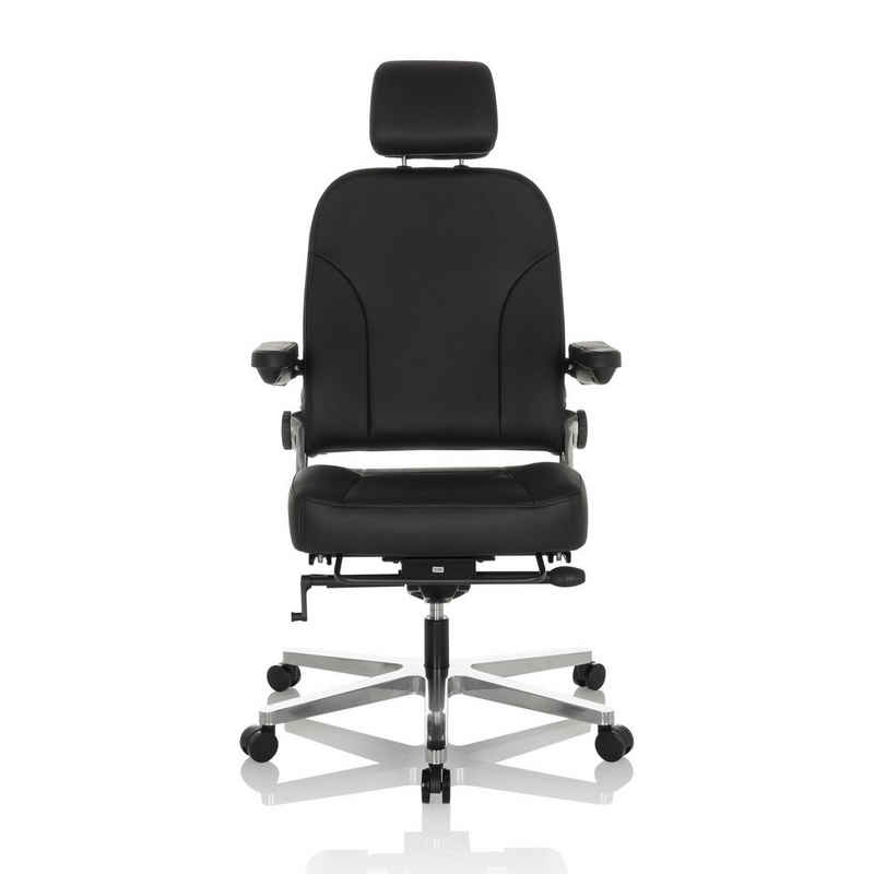 hjh OFFICE Drehstuhl XXL Drehstuhl 24 HOURS F Leder (1 St), Chefsessel Bürostuhl ergonomisch