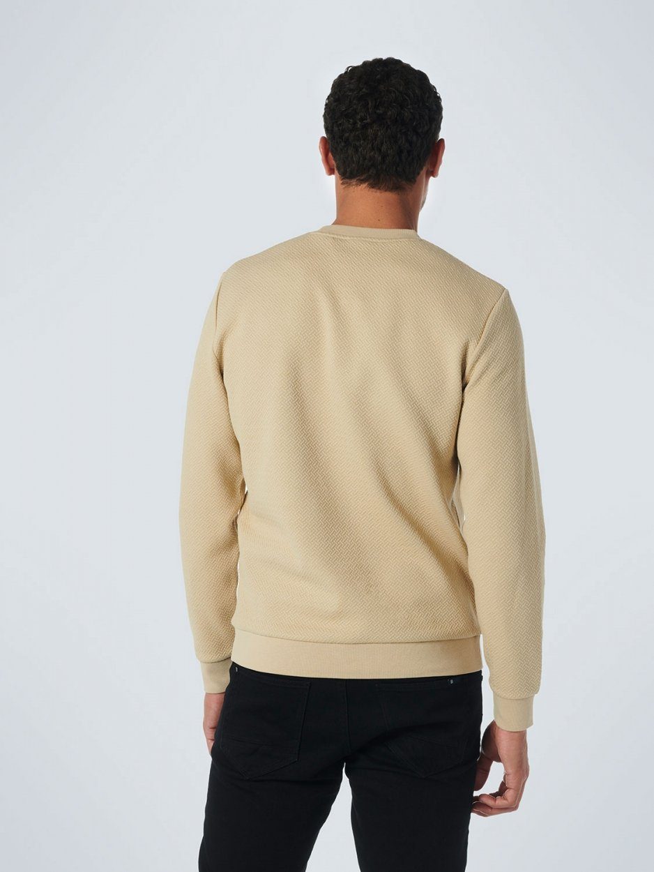 NO EXCESS Sweatshirt Sweater Crewneck Double Jacqu Layer