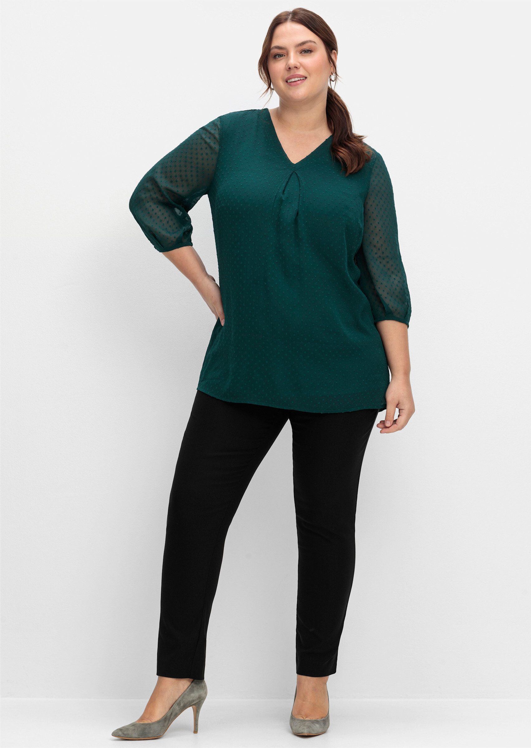 Sheego Klassische Bluse Tunika günstig online kaufen