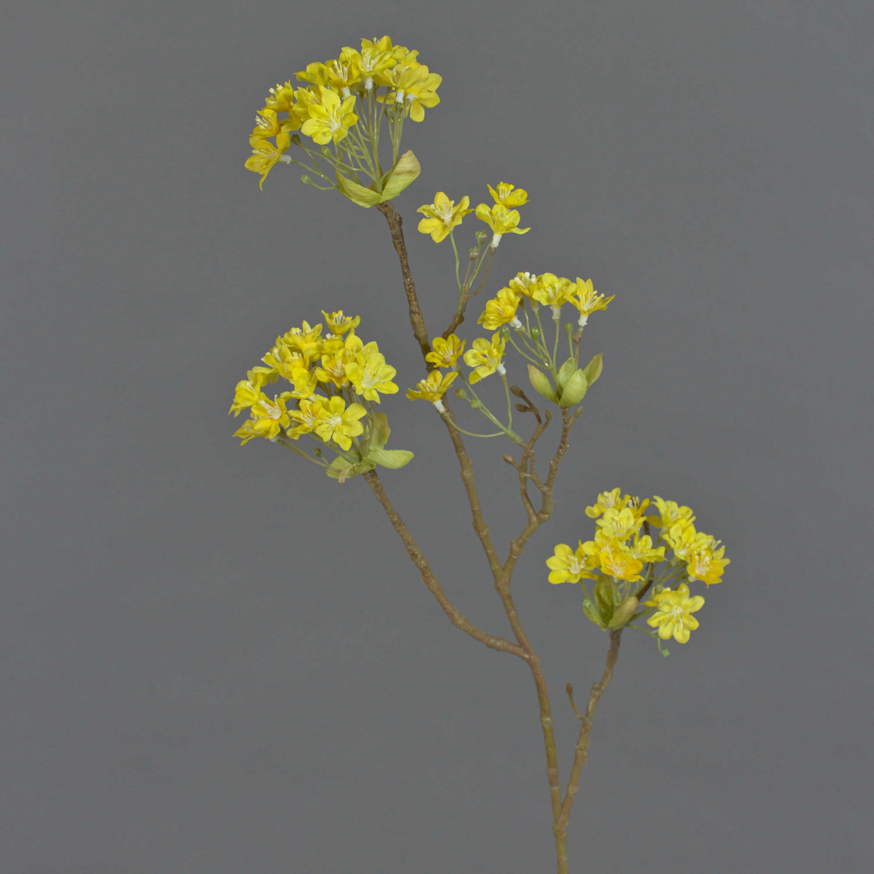 Kunstzweig Kunst Ahorn Zweig ALHENA mit Blüten, gelb, 70cm Ahorn (Spitzahorn), artplants, Höhe 70.0 cm