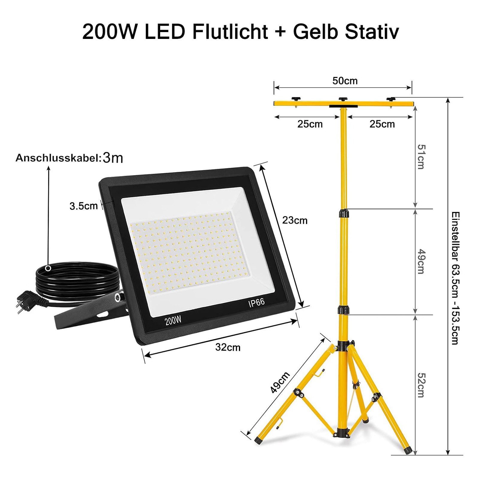 FIVMEN LED Flutlichtstrahler LED Baustrahler Außenstrahler Strahler Fluter günstig online kaufen