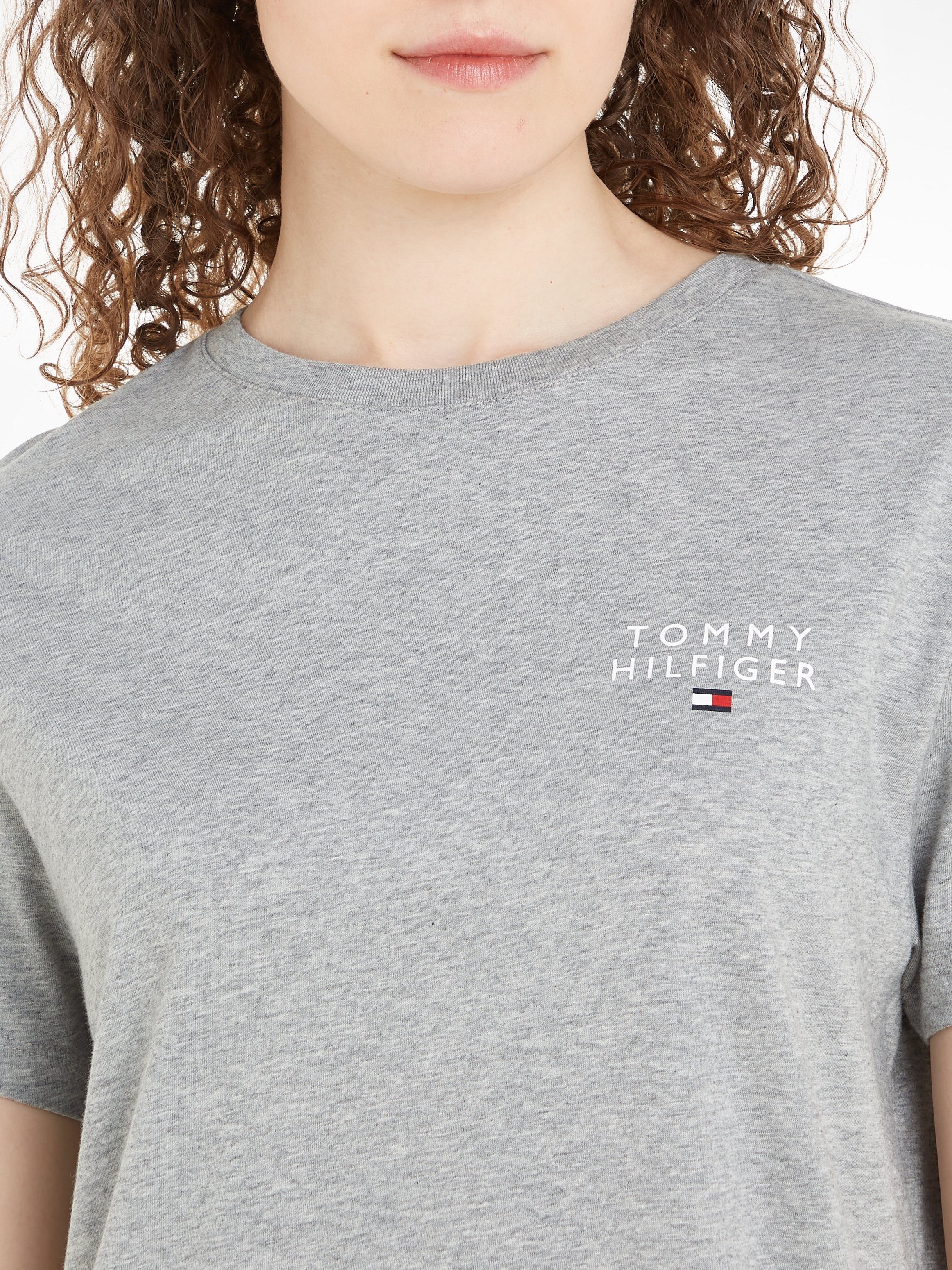 DRESS T-SHIRT SLEEVE Hilfiger Hilfiger SHORT Tommy mit Tommy Underwear Nachthemd Logoaufdruck