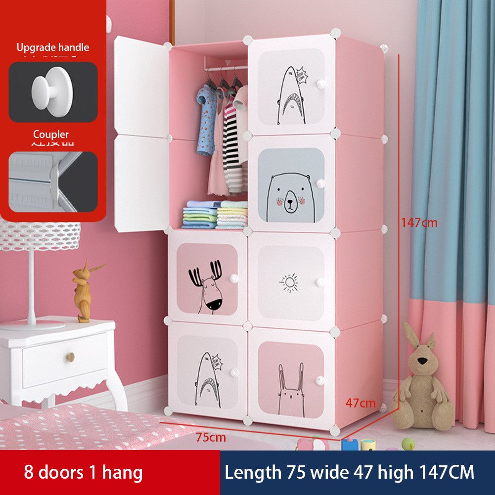 GarveeMore Kinderkleiderschrank Kinderkleiderschrank Kinderregal Schuhregal günstig online kaufen