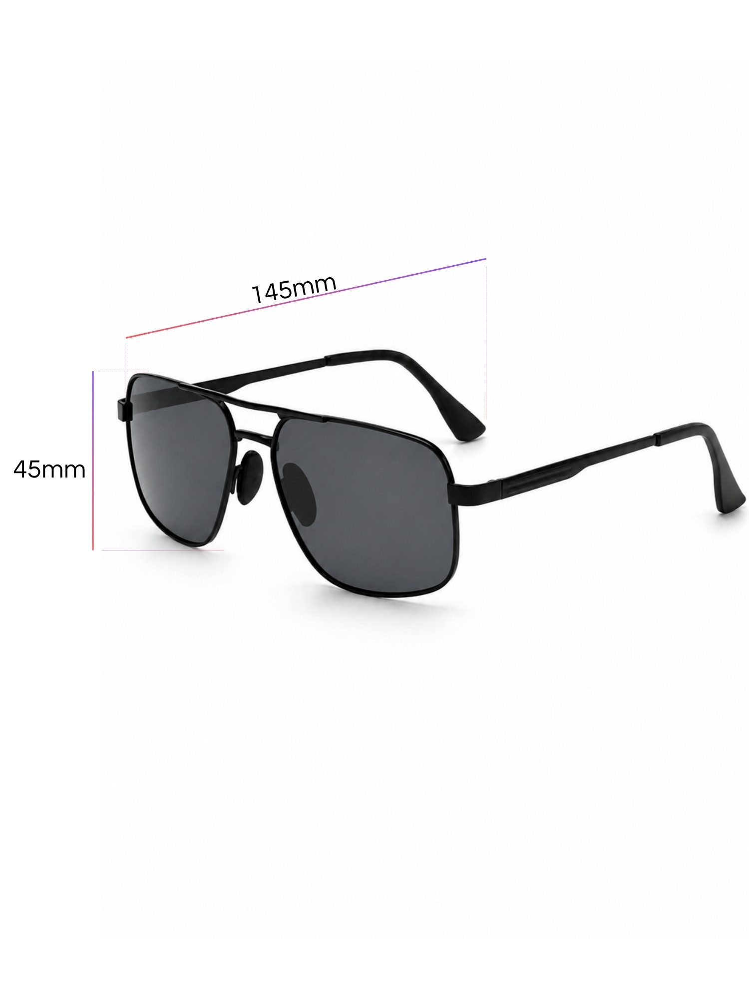 ANTALUX Sonnenbrille Polarisierte Sonnenbrille Herren/Damen, UV 400 Pilotenbrille mit Etui Unisex, Polarisierte Gläser, Inklusive Etui und Reinigungstuch