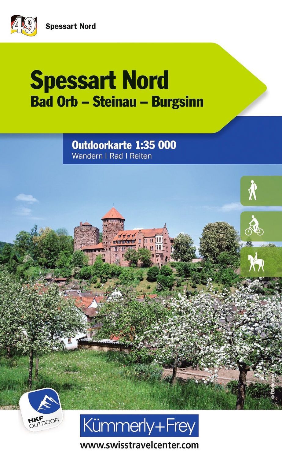 Spessart Nord Bad Orb, Steinau, Burgsinn Nr. 49 Outdoorkarte Deutschla / diverse, Free Download mit HKF Outdoor App