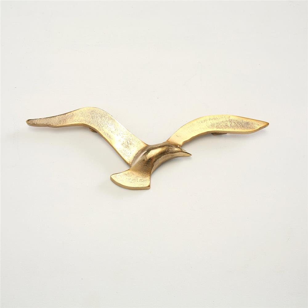 BOLTZE Dekoobjekt Birdy (2er Set, 2 St., Wandobjekt), Aluminium Gold Vögel